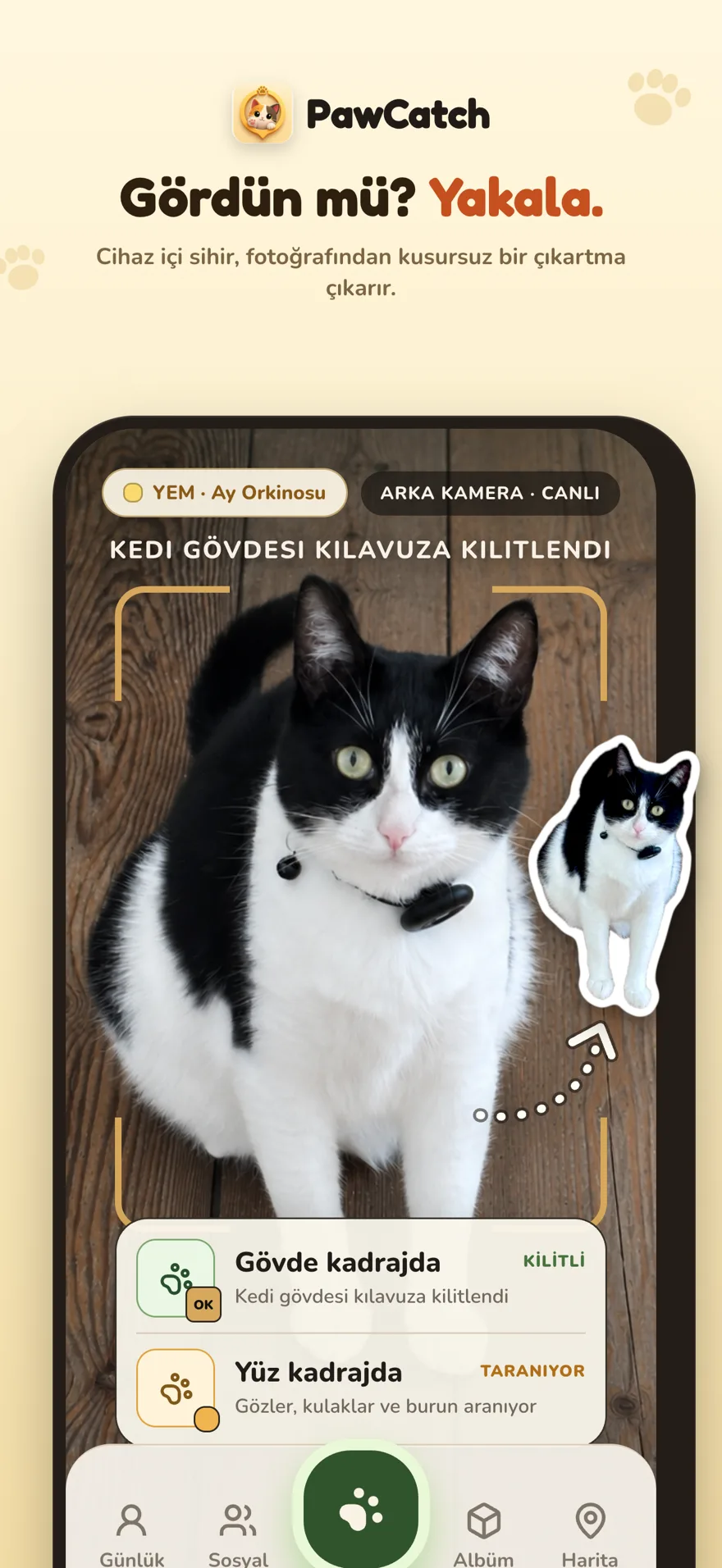 Ekran görüntüsü: Gördün mü? Yakala.